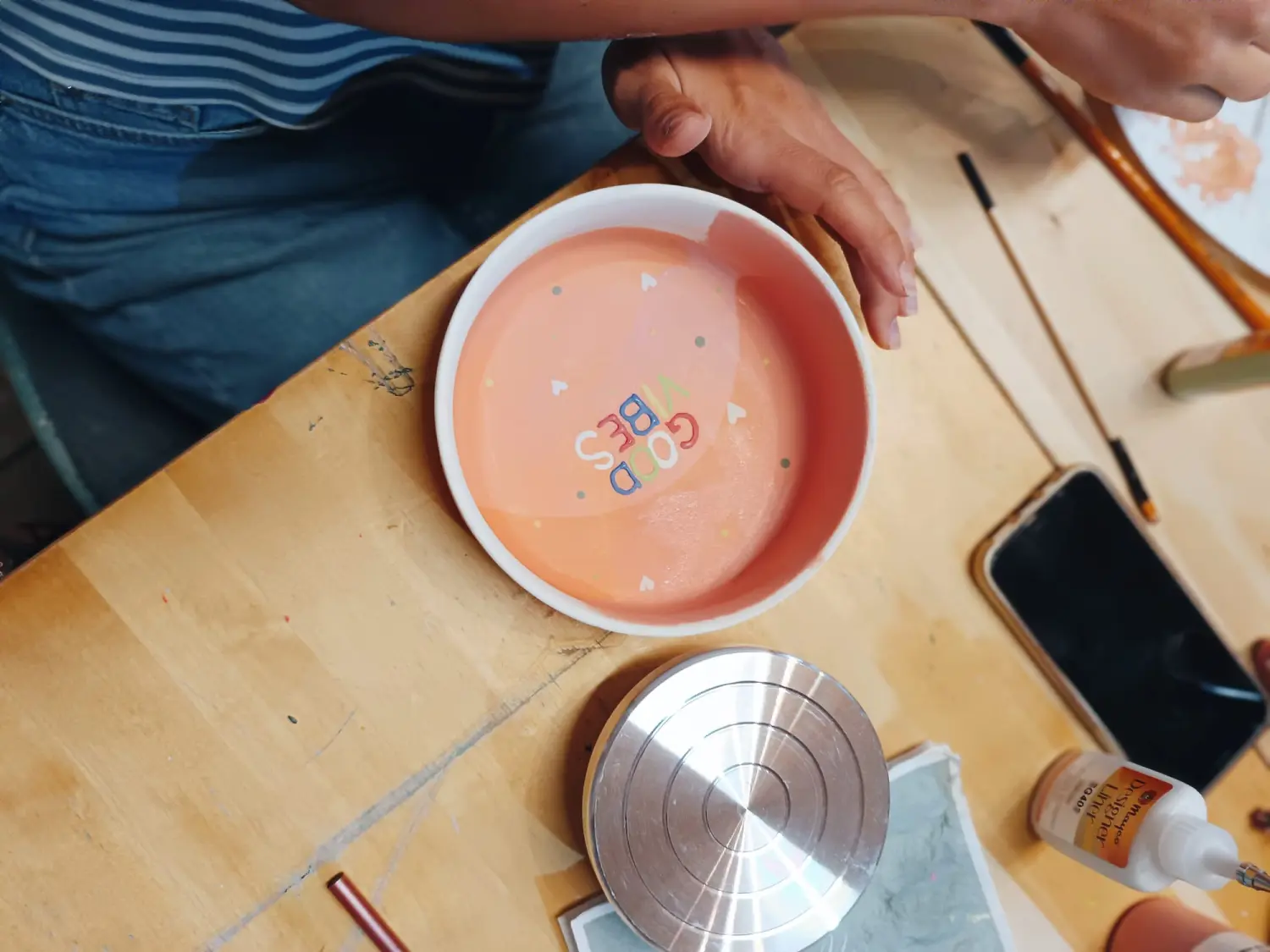 Herzstatt - Tonplattenmalerei